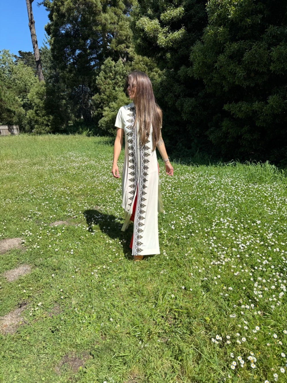 RARE 1970s Alfred Shaheen Signed Cheongsam Maxi Dress - Picture 5 of 14